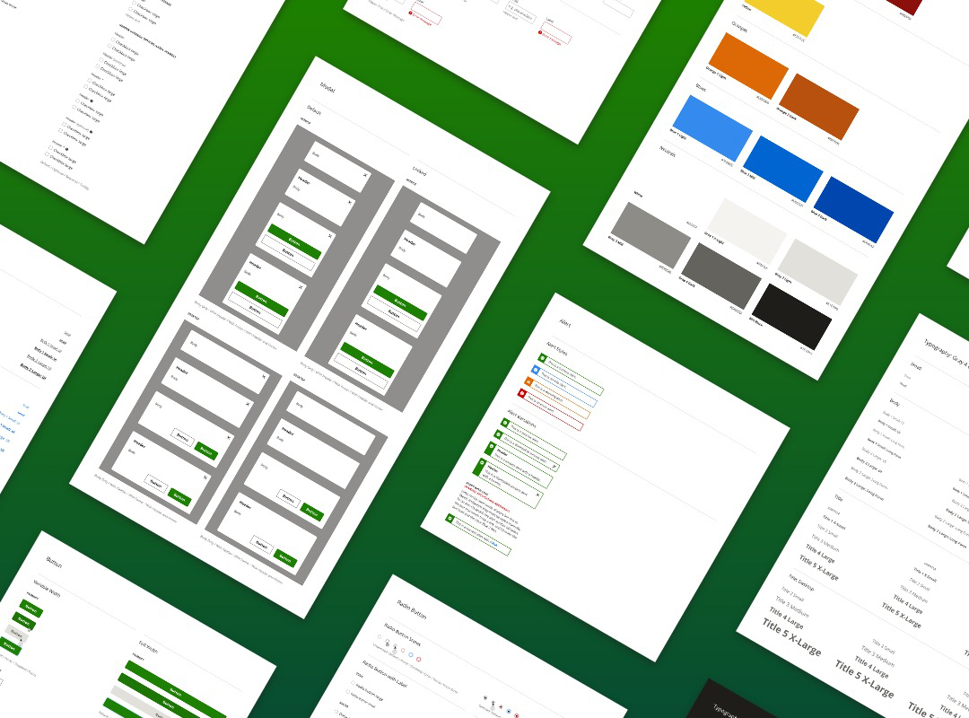 Showcase of Component Pages from Sketch