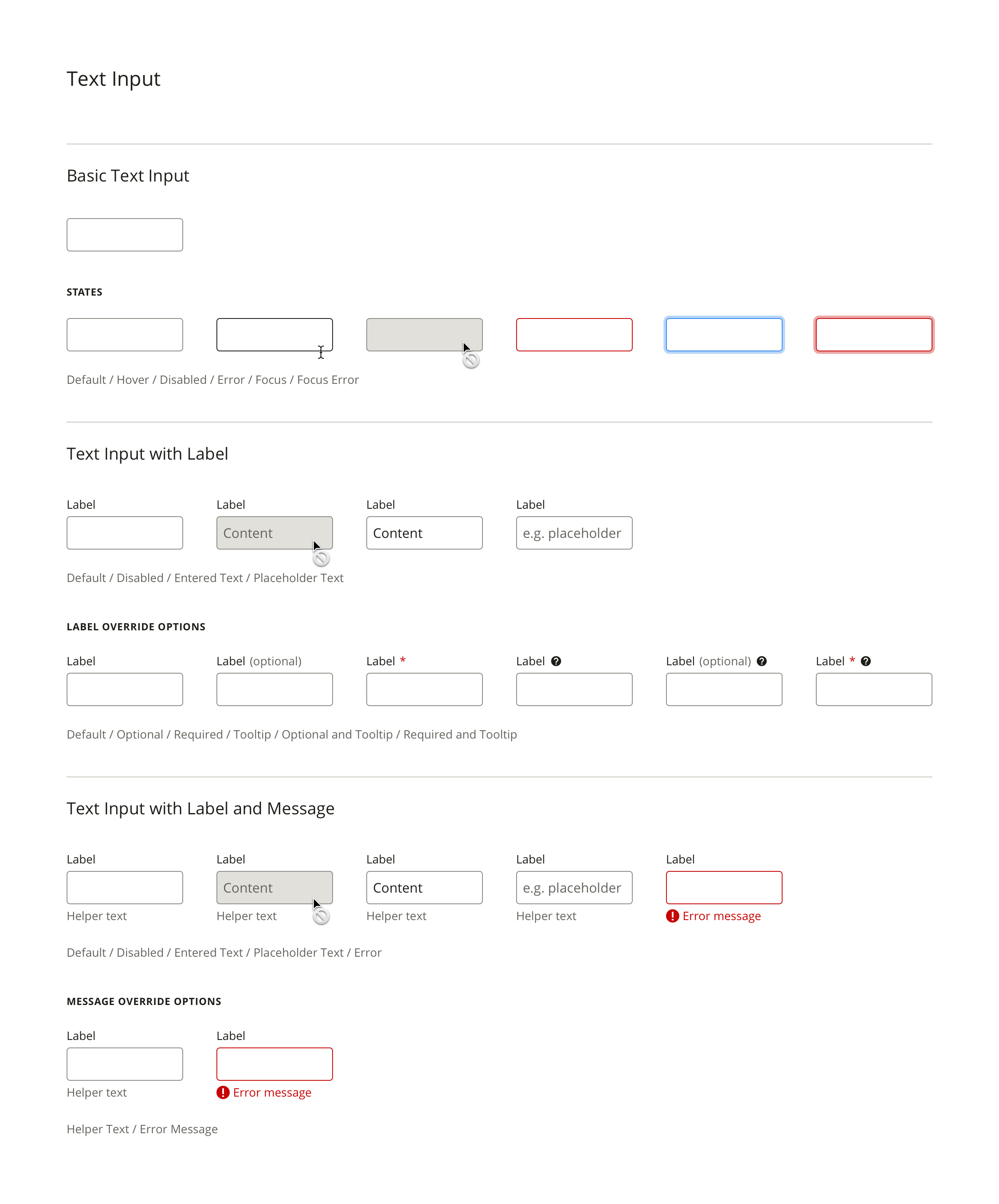 Text Input Symbol Page in Sketch