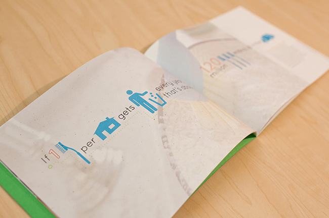 Full Circle sustainability report spread detail