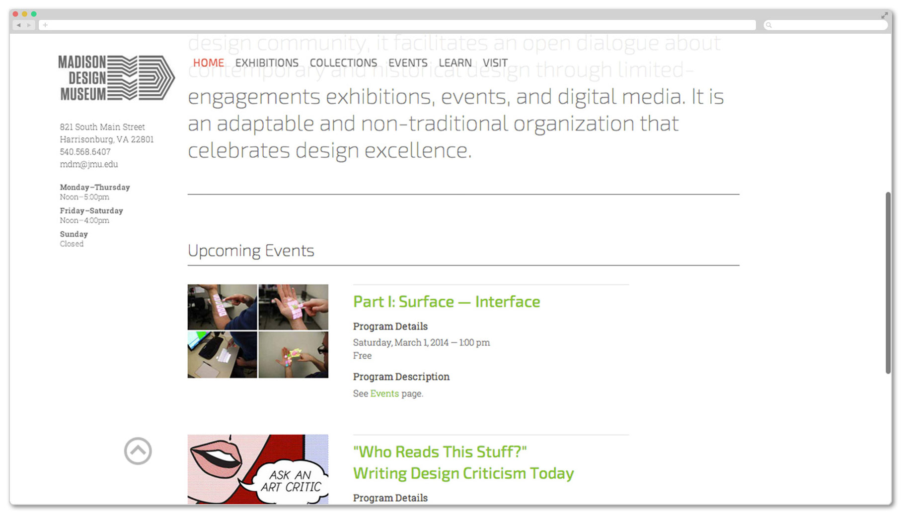 Home Page Design
