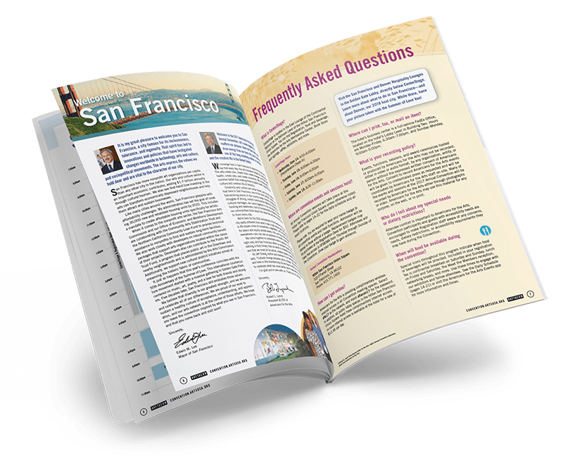 Program Interior Spread - Welcome Letter and FAQs