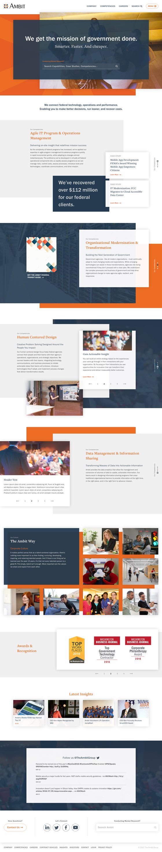 Home Page High-Fidelity Wireframe