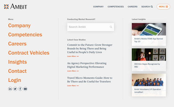 Menu High-Fidelity Wireframe