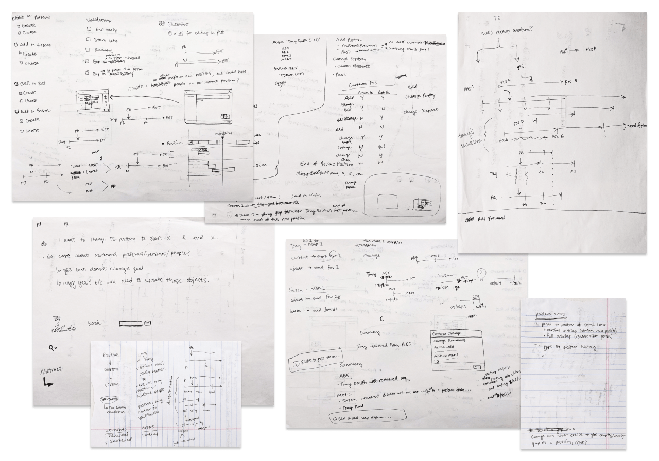 Flow sketches and versioning notes